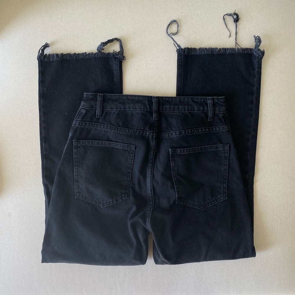ASOS Denim High Rise Fray Jeans - Picture 5 of 5